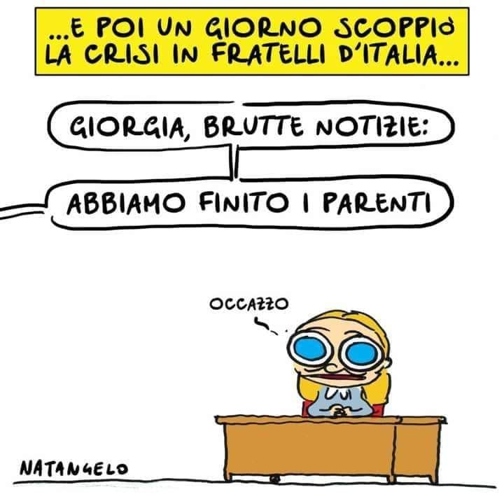 Meloni e parenti